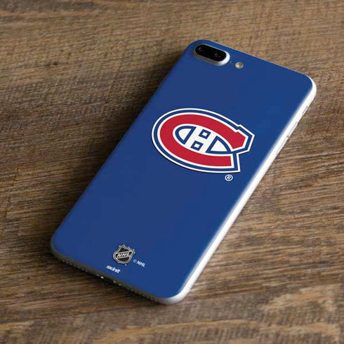 NHL Montreal Canadiens Solid Background iPhone 8 Plus Skin
