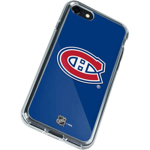 NHL Montreal Canadiens Solid Background iPhone SE (2nd & 3rd Gen) Clear Case