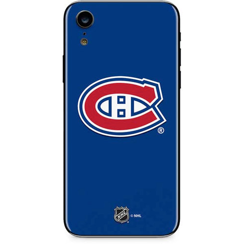 NHL Montreal Canadiens Solid Background iPhone XR Skin