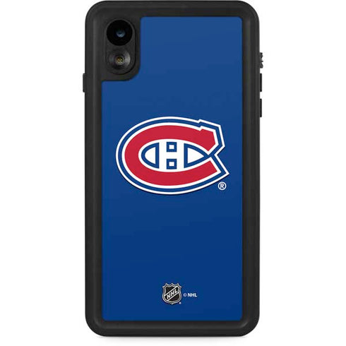 NHL Montreal Canadiens Solid Background iPhone XR Waterproof Case