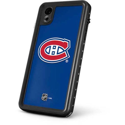 NHL Montreal Canadiens Solid Background iPhone XR Waterproof Case