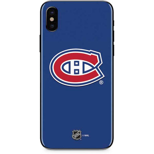 NHL Montreal Canadiens Solid Background iPhone XS Max Skin