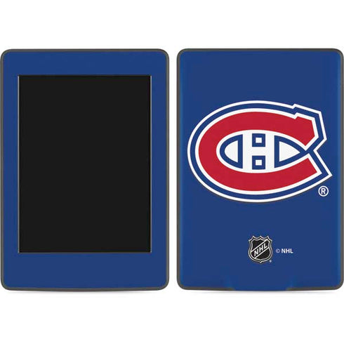 NHL Montreal Canadiens Solid Background Amazon Kindle Skin