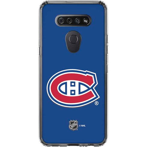 NHL Montreal Canadiens Solid Background LG K51/Q51 Clear Case