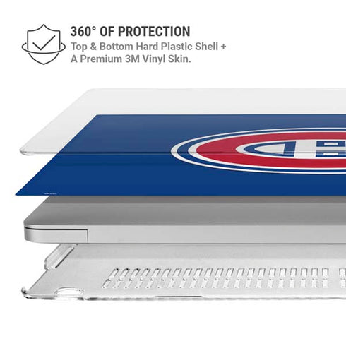 NHL Montreal Canadiens Solid Background MacBook Pro 13in (2020) Case plus Skin