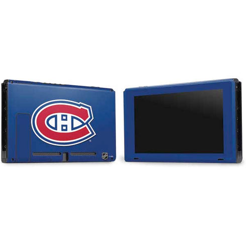 NHL Montreal Canadiens Solid Background Nintendo Switch Bundle Skin
