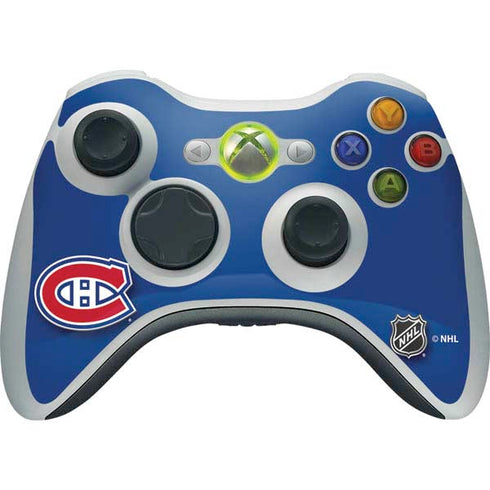 NHL Montreal Canadiens Solid Background Xbox 360 Wireless Controller Skin