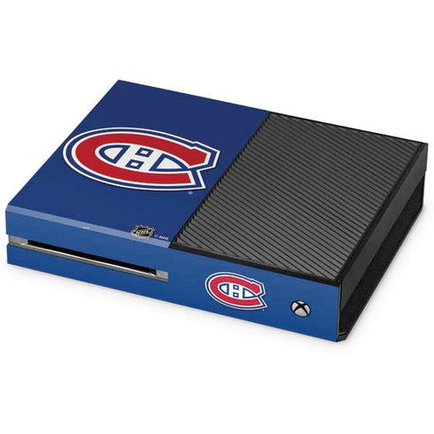 NHL Montreal Canadiens Solid Background Xbox One Console Skin