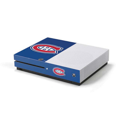 NHL Montreal Canadiens Solid Background Xbox One S Console Skin