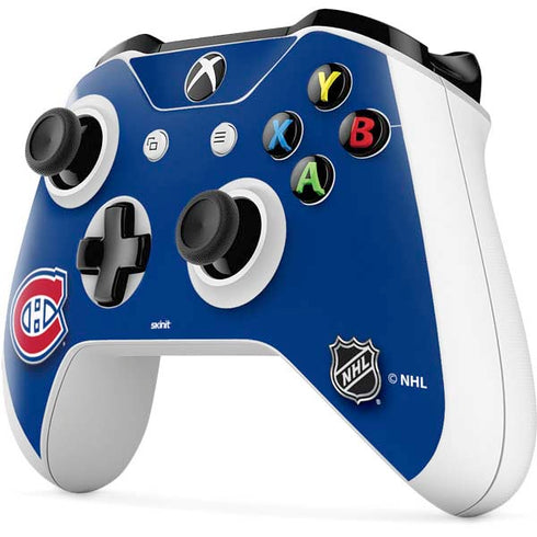 NHL Montreal Canadiens Solid Background Xbox One S Controller Skin