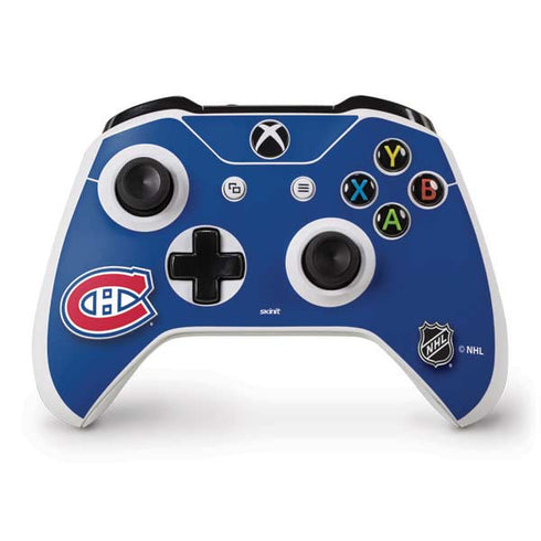NHL Montreal Canadiens Solid Background Xbox One S Controller Skin