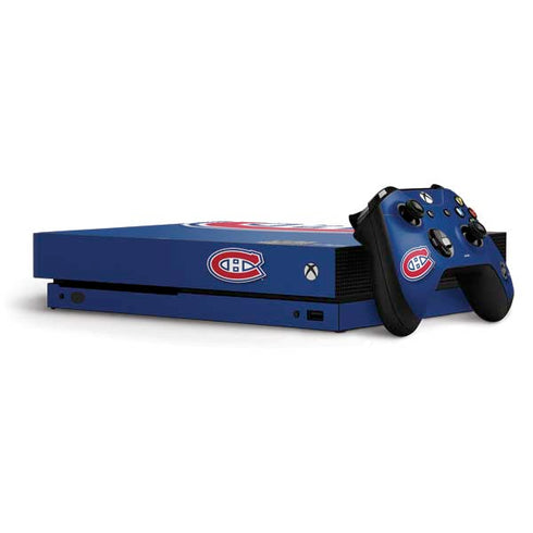 NHL Montreal Canadiens Solid Background Xbox One X Bundle Skin