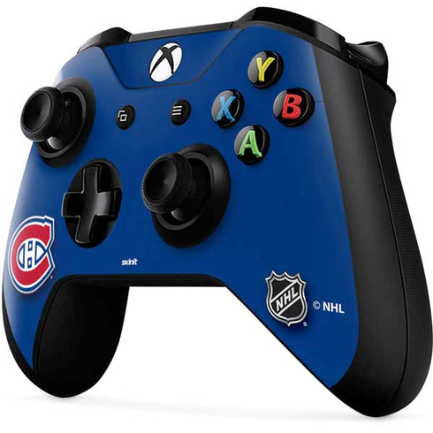 NHL Montreal Canadiens Solid Background Xbox One X Controller Skin