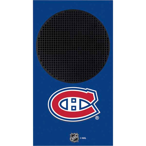 NHL Montreal Canadiens Solid Background Xbox Series S Console Skin