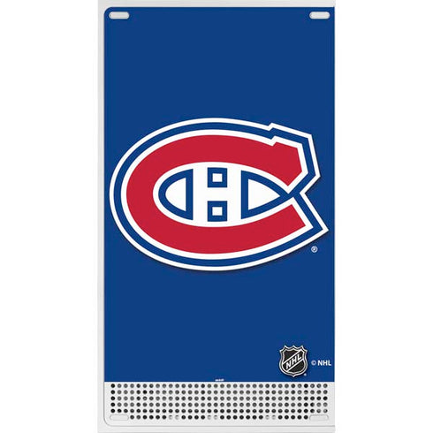 NHL Montreal Canadiens Solid Background Xbox Series S Console Skin