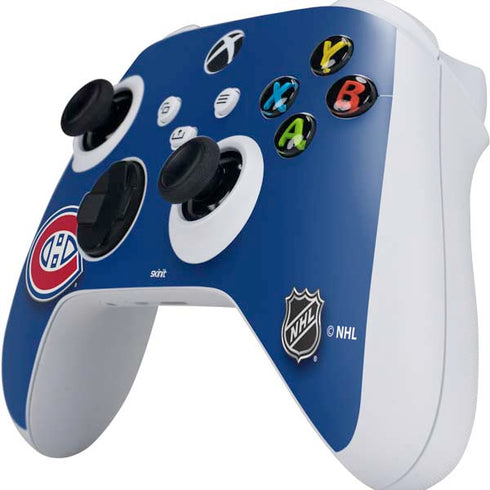 NHL Montreal Canadiens Solid Background Xbox Series S Controller Skin