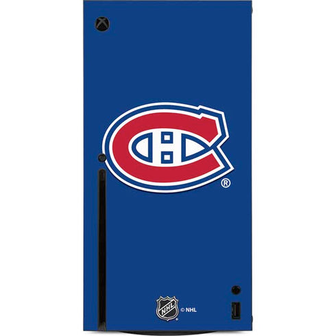 NHL Montreal Canadiens Solid Background Xbox Series X Console Skin