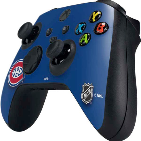 NHL Montreal Canadiens Solid Background Xbox Series X Controller Skin