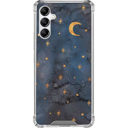 Moon and Stars Galaxy A14 5G Clear Case
