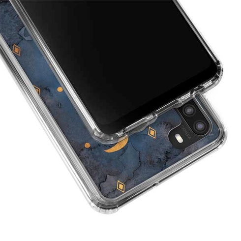 Moon and Stars Galaxy A21 Clear Case