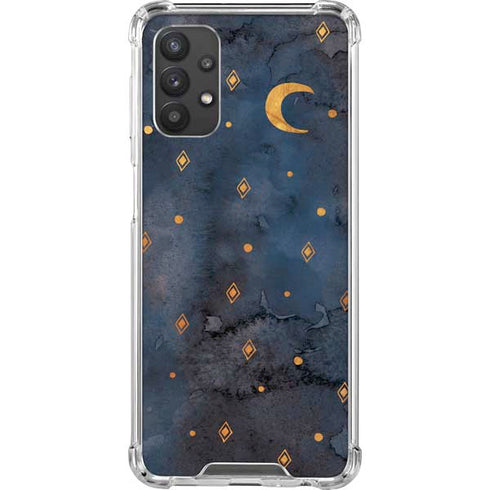 Moon and Stars Galaxy A32 5G Clear Case