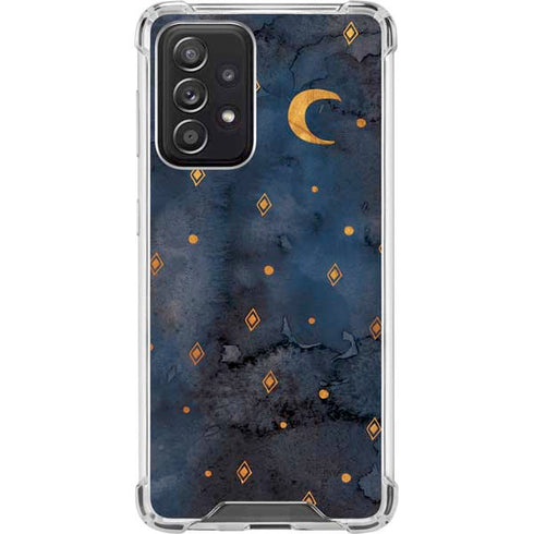 Moon and Stars Galaxy A52 5G Clear Case