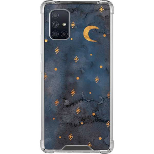 Moon and Stars Galaxy A71 5G Clear Case