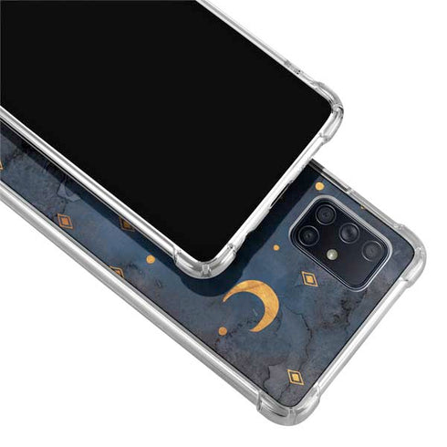 Moon and Stars Galaxy A71 5G Clear Case