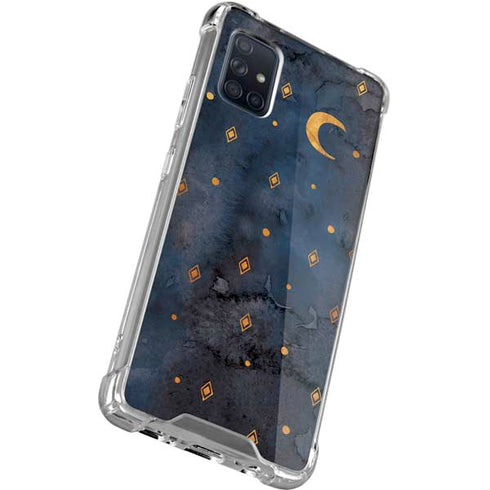 Moon and Stars Galaxy A71 5G Clear Case