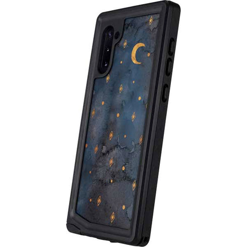 Moon and Stars Galaxy Note 10 Waterproof Case