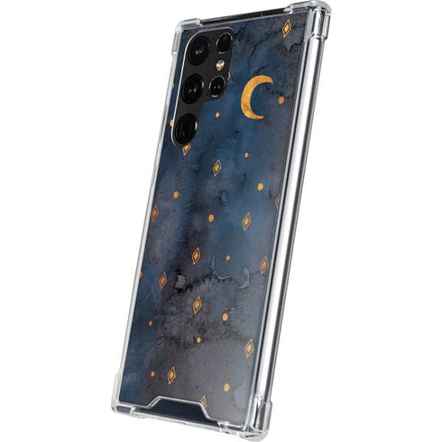 Moon and Stars Galaxy S22 Ultra Clear Case