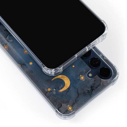 Moon and Stars Galaxy S24 Clear Case