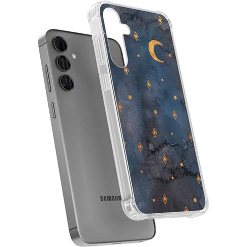 Moon and Stars Galaxy S24 Plus Clear Case