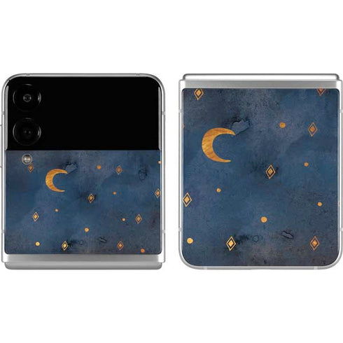 Moon and Stars Galaxy Z Flip4 5G Skin