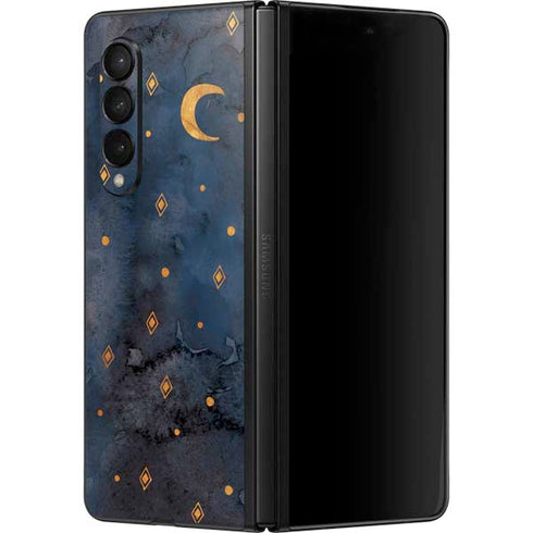 Moon and Stars Galaxy Z Fold3 5G Skin