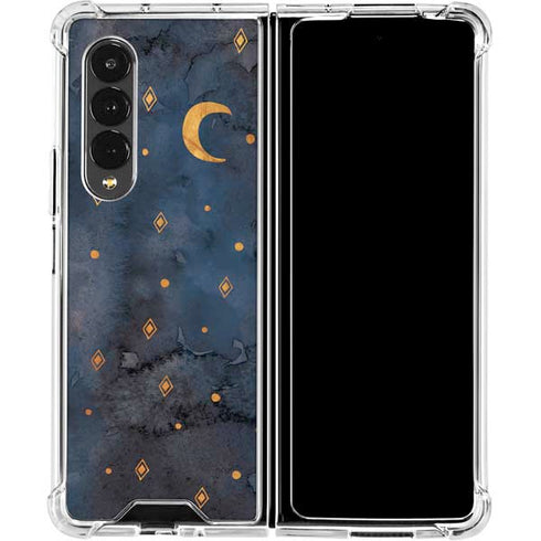 Moon and Stars Galaxy Z Fold4 5G Clear Case