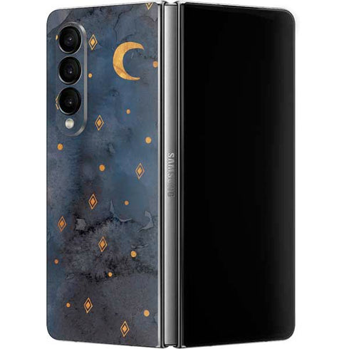 Moon and Stars Galaxy Z Fold4 5G Skin