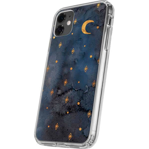 Moon and Stars iPhone 11 Clear Case