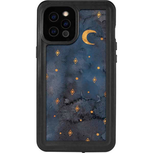 Moon and Stars iPhone 12 Pro Max Waterproof Case