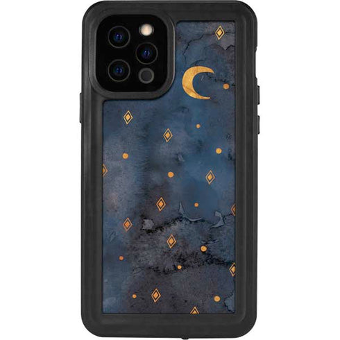 Moon and Stars iPhone 12 Pro Waterproof Case