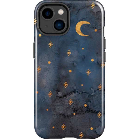 Moon and Stars iPhone 14 Plus Impact Case