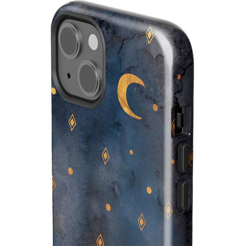 Moon and Stars iPhone 14 Plus Impact Case