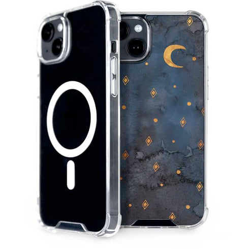Moon and Stars iPhone 15 Plus MagSafe Case