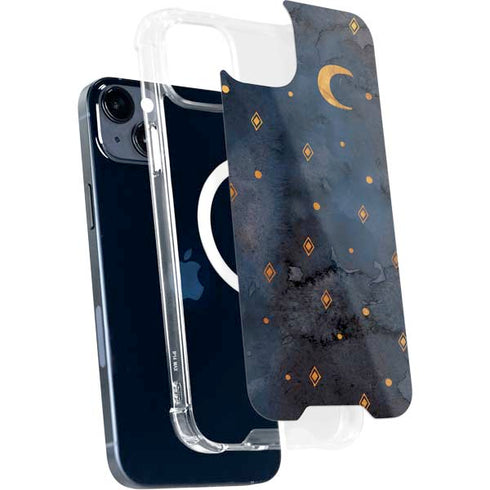 Moon and Stars iPhone 15 Plus MagSafe Case