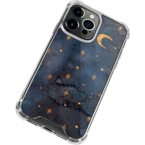 Moon and Stars iPhone 15 Pro Max Clear Case