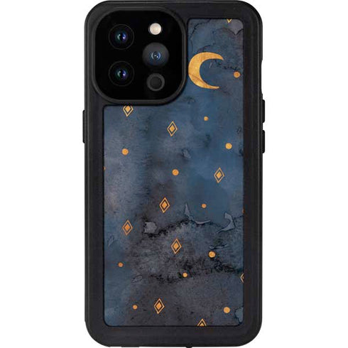 Moon and Stars iPhone 14 Pro Max Waterproof Case