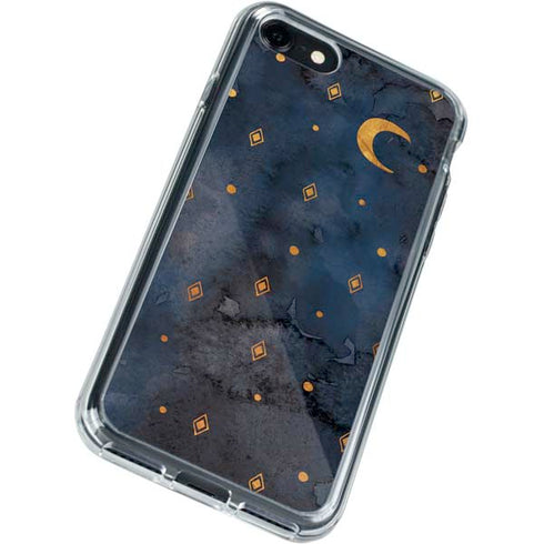 Moon and Stars iPhone SE (2nd & 3rd Gen) Clear Case