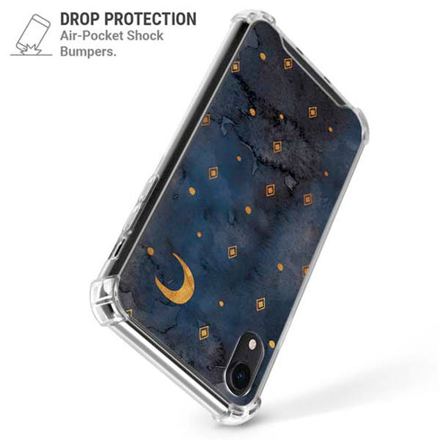 Moon and Stars iPhone XR Clear Case