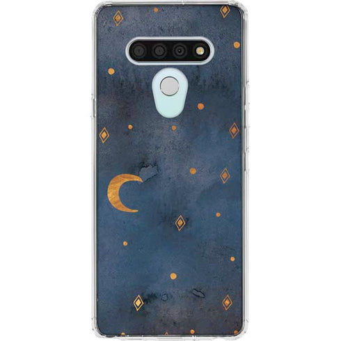 Moon and Stars LG Stylo 6 Clear Case