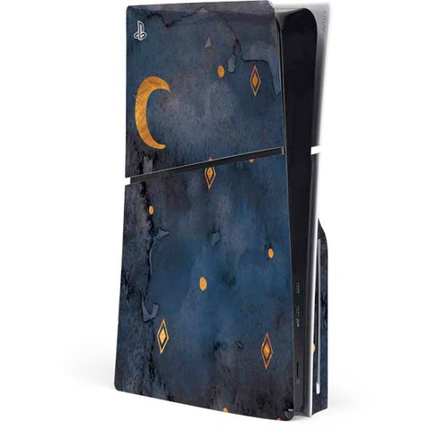 Moon and Stars PS5 Slim Disk Console Skin